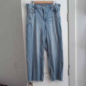 American Eagle Outfitters Light Blue Straight Leg Jeans